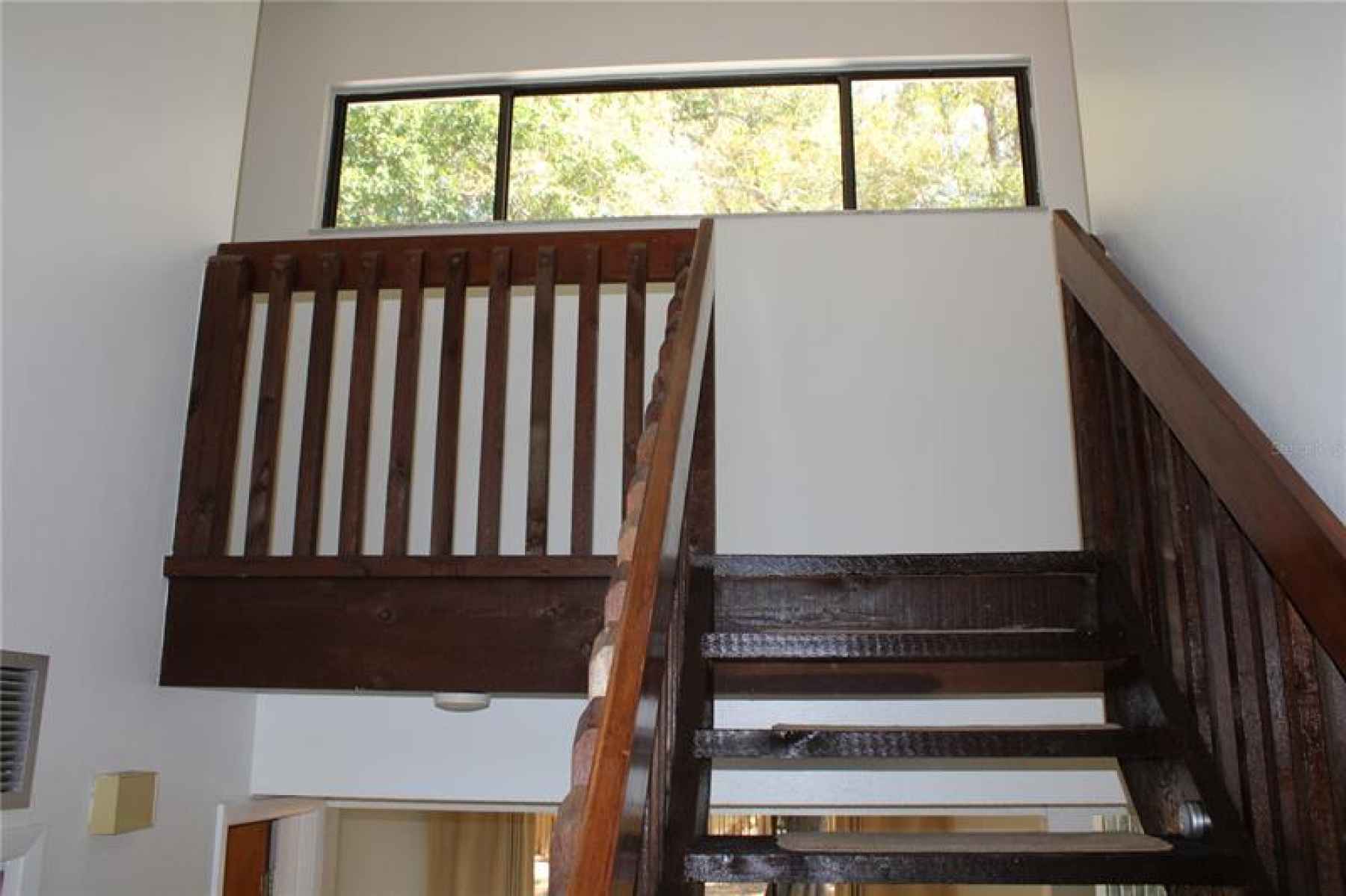 Stair case to second floor