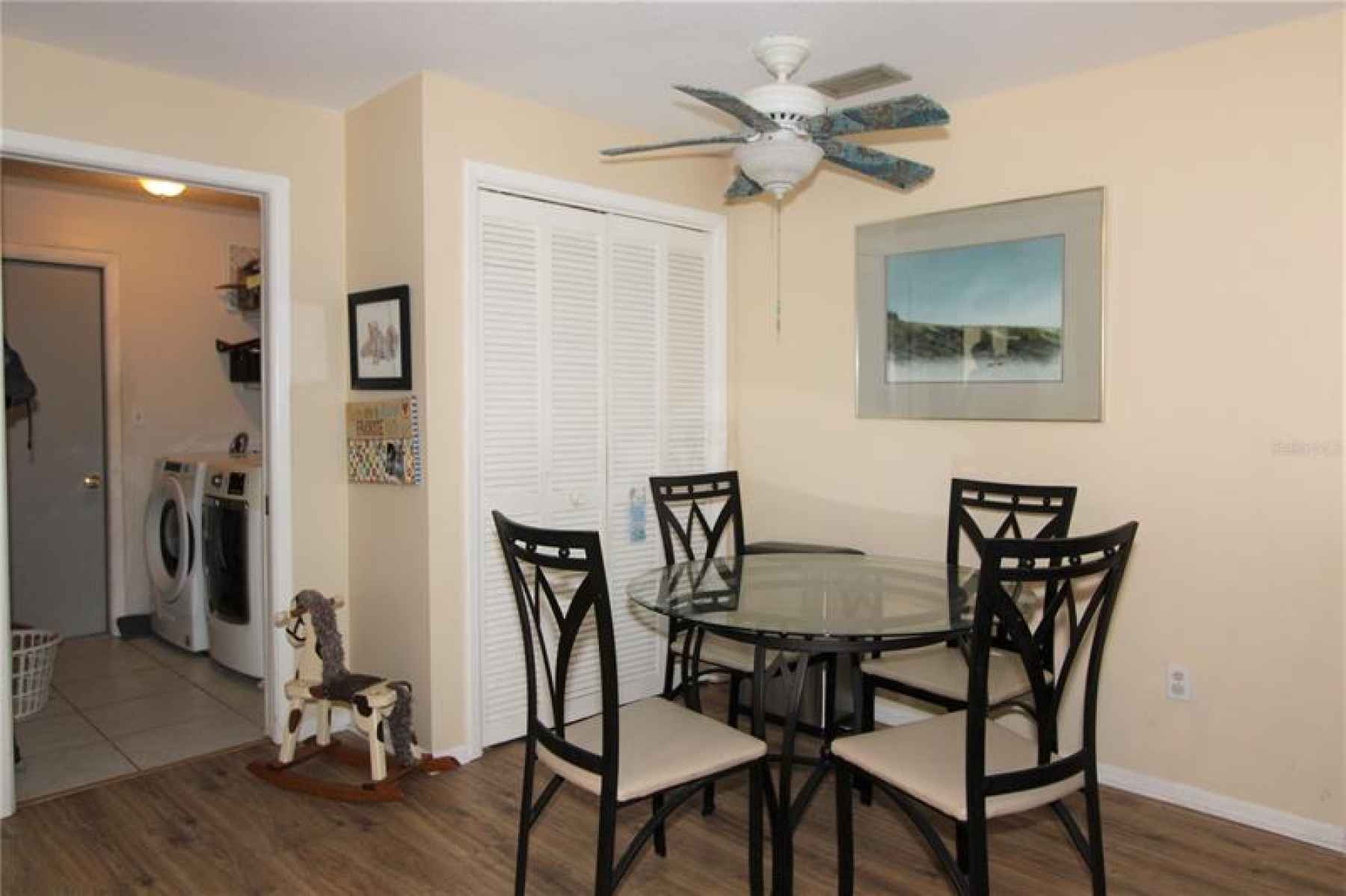 Family room dining area