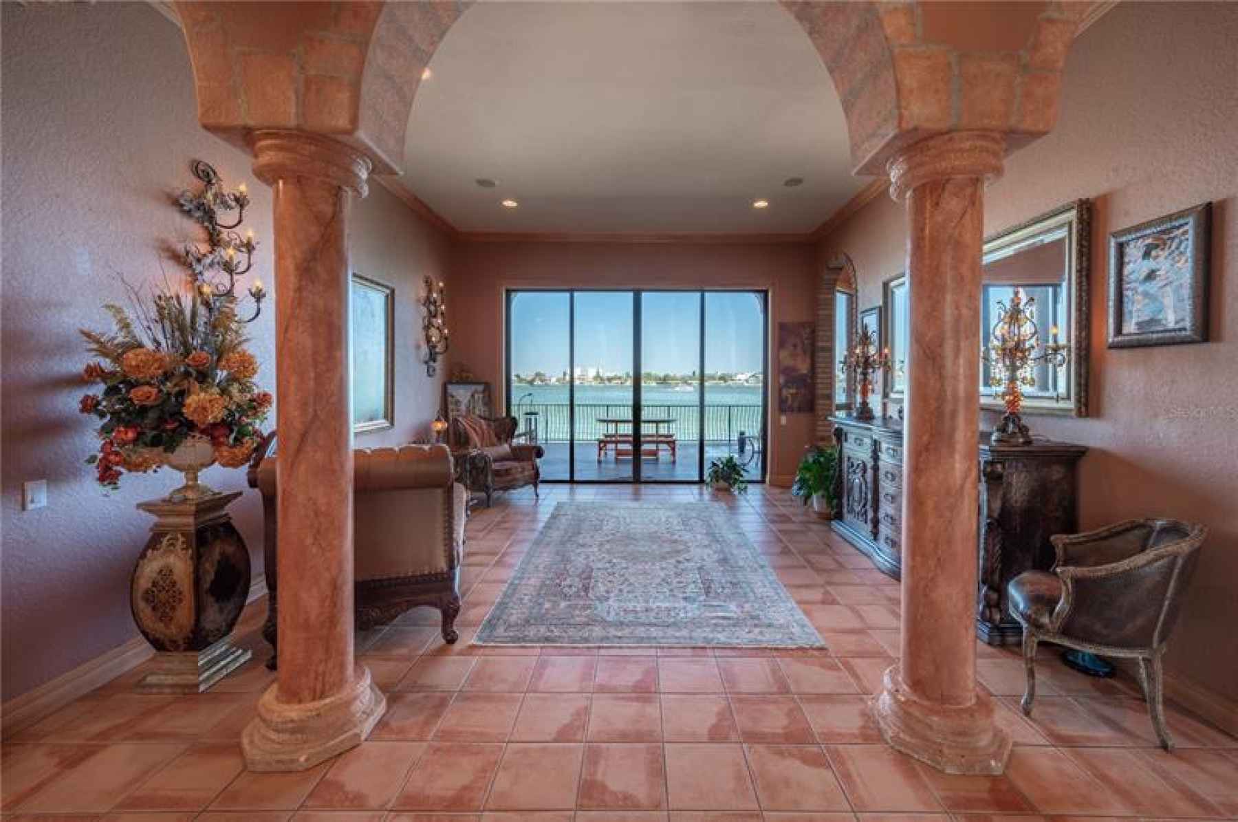 Formal Living Room w/Wide Open View of Water!