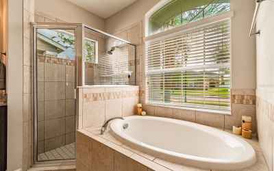 Master Bath - shower & garden tub