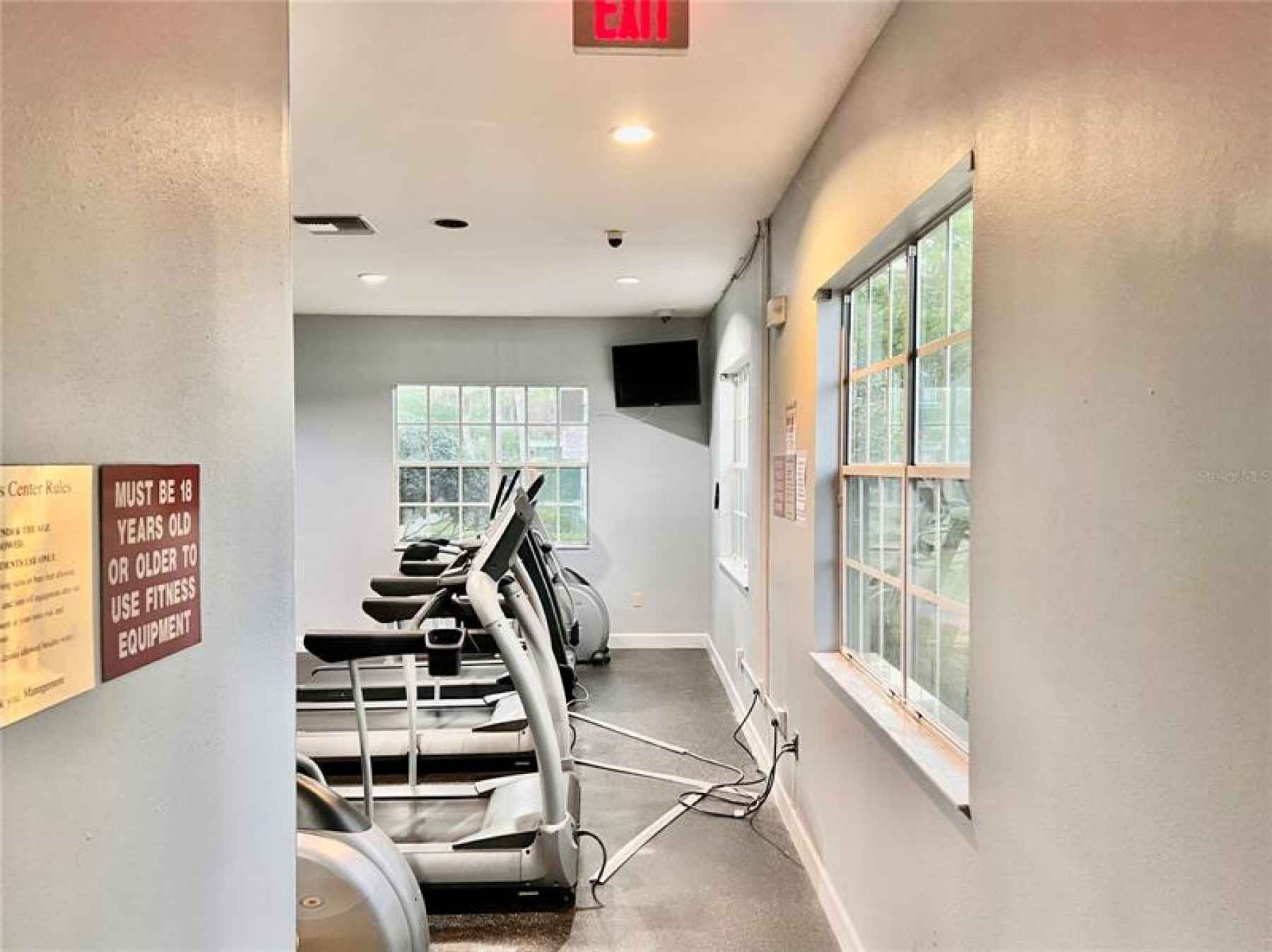 Entrance to fitness room