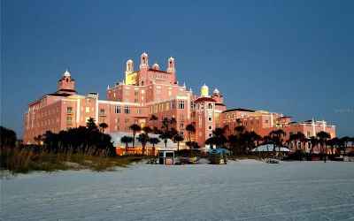 Iconic Don Cesar Hotel on St Pete Beach.